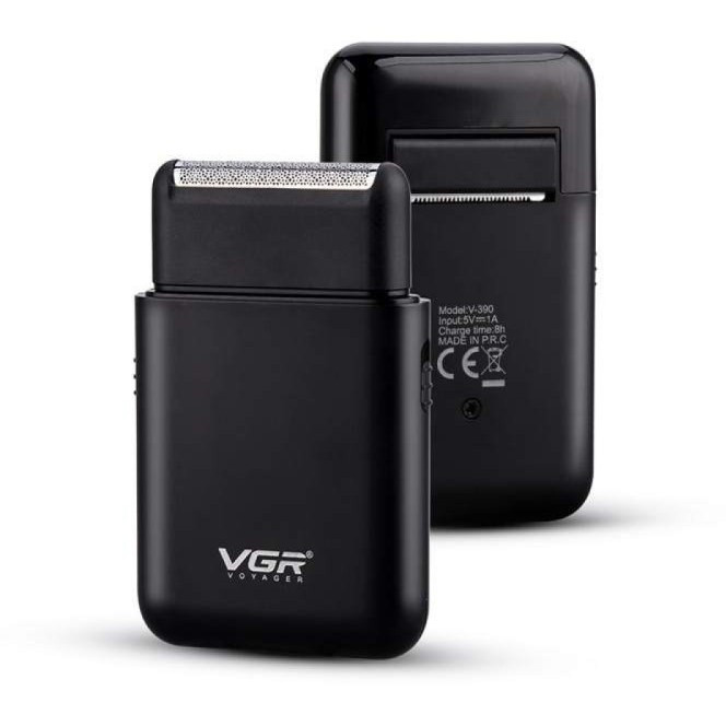 ماشین اصلاح وی جی آر مدل V390 صفر زن کامل شارژی با تیغه استیل ضد زنگ ( رنگ رندوم)