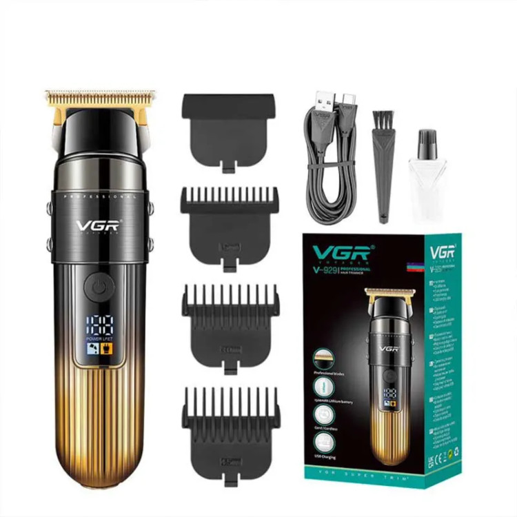ماشین اصلاح وی جی آر مدل VGR V-929 با تکنولوژی برش مستقیم و ضد آب ( رنگ رندوم)